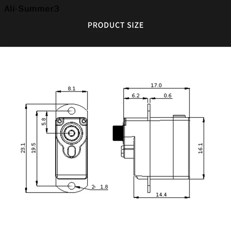 Micro servomoteur numérique 2g, pour Mini modèle de voiture F3P RC, Micro servos, avion de vol, hélicoptère à voilure fixe, Robot de conduit de bateau