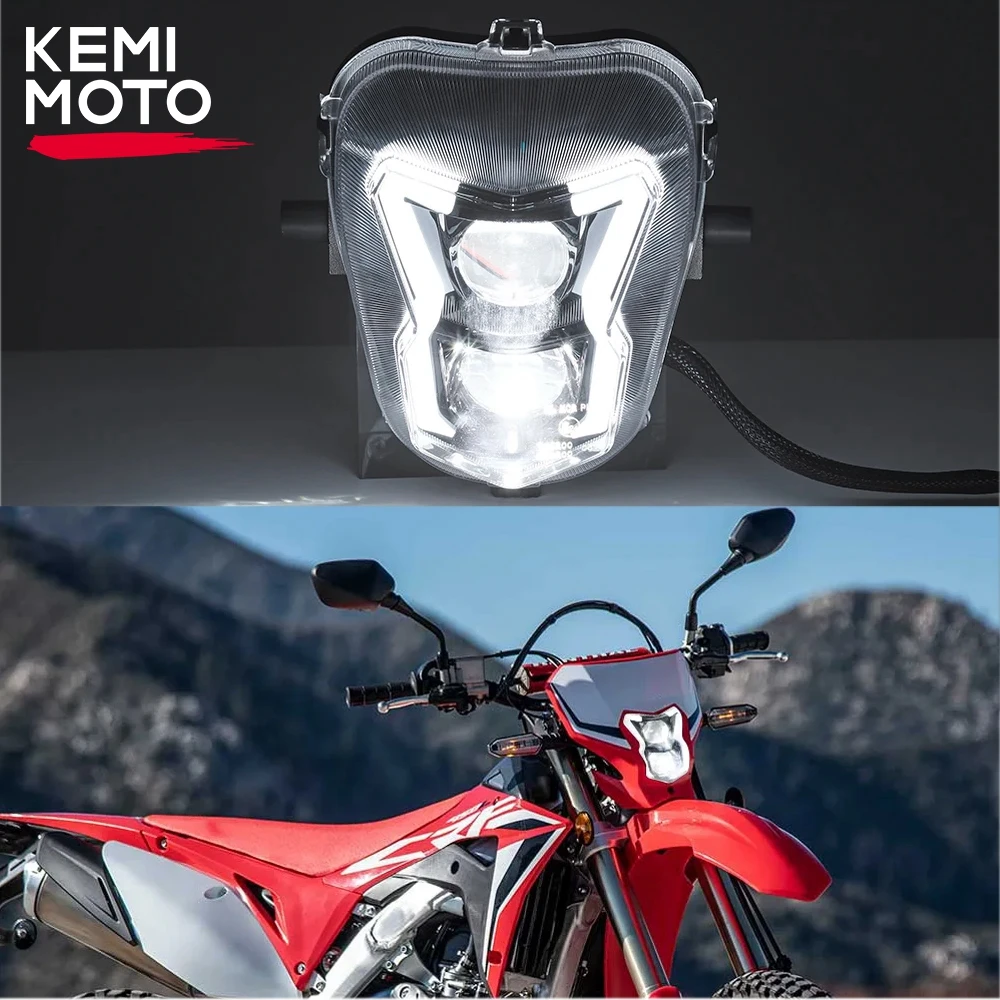 CRF450 250 Headlight LED Head Light Motorcycle Headlamp For Honda CRF450L CRF450XR CRF 125 110 250 450 R/F/L/RX 2019-2020 E-MARK