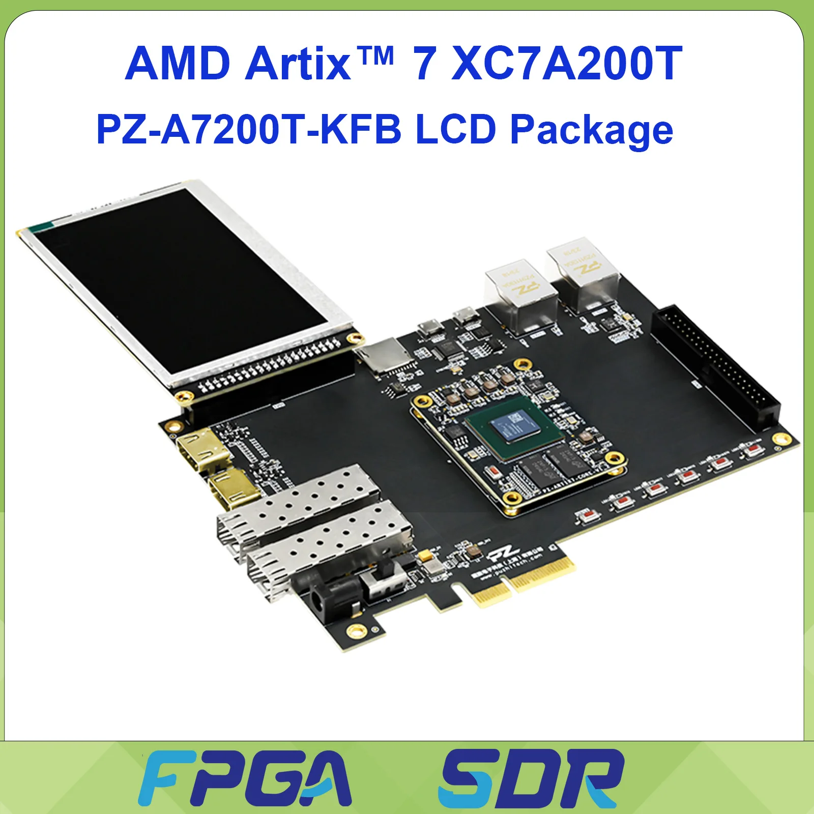 

Puzhi PZ-A7200T-KFB ЖК-пакет Artix7 AMD FPGA макетная плата XC7A A7 35T 75T 100T 200T PCIE HDMI промышленный класс
