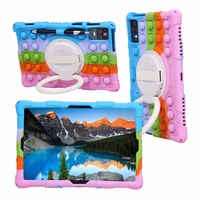 Soft Silicone Case For Teclast M50 M50HD Pro Tab 10.1 Inch Rotating Stand Skin Tablet Bubble Shockproof Kids Safe Cover