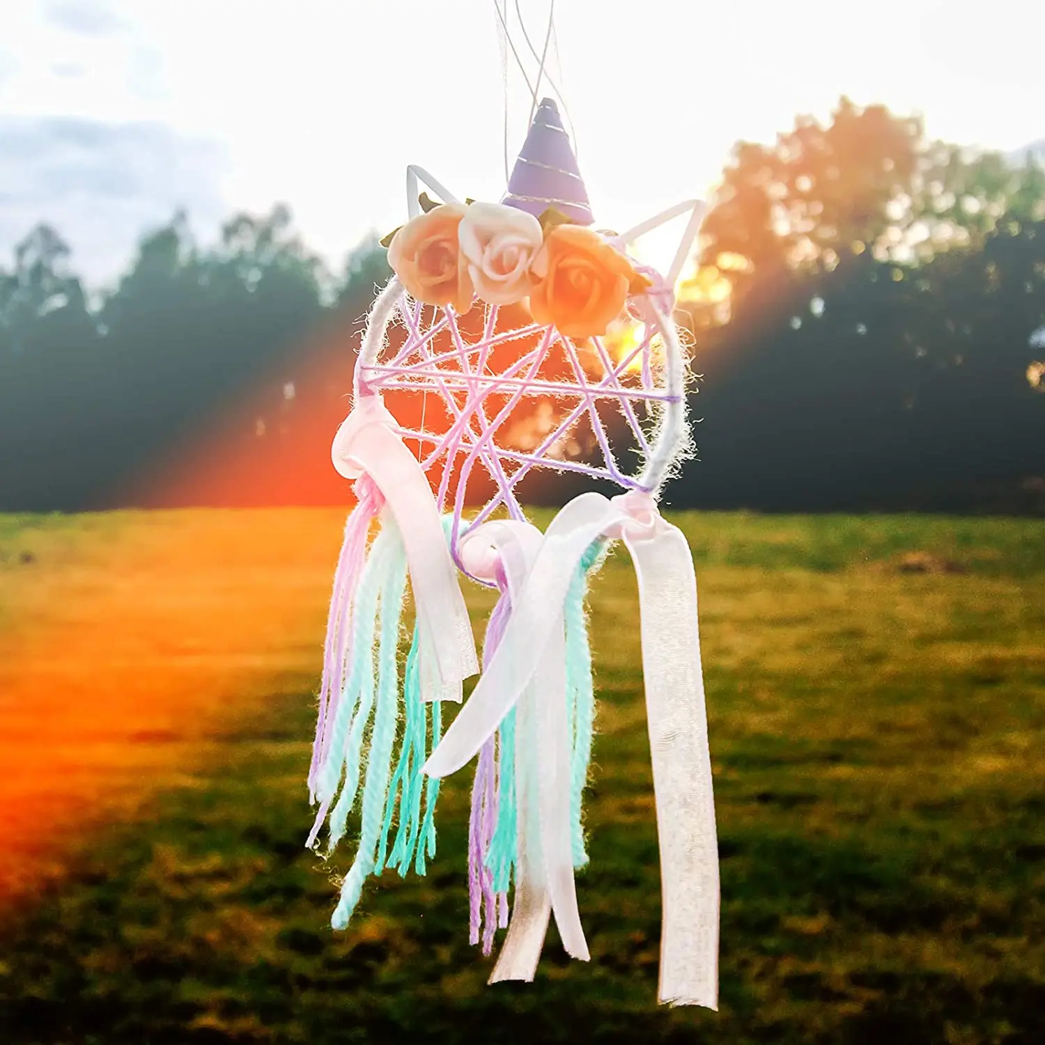 N10R-20 Pieces Metal Dream Catcher Rings Heart Moon Shaped Rings Macrame Hoop Rings For DIY Crafts Wreath Wall Hanging Decor