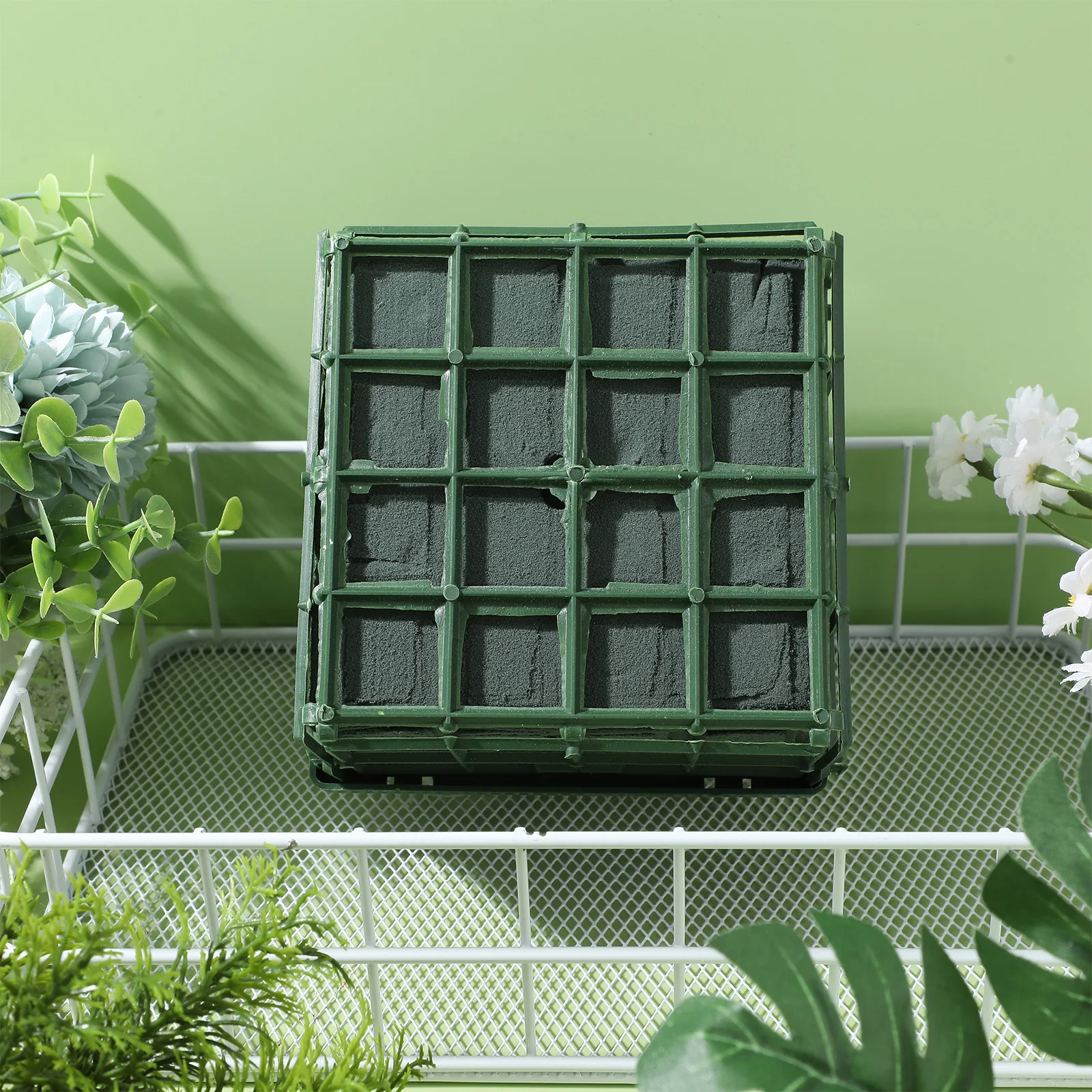 

Wedding Car Flower Holder Sucker Base Decor Accessories Floral Dried Decorations Wedding Car Square Bottom