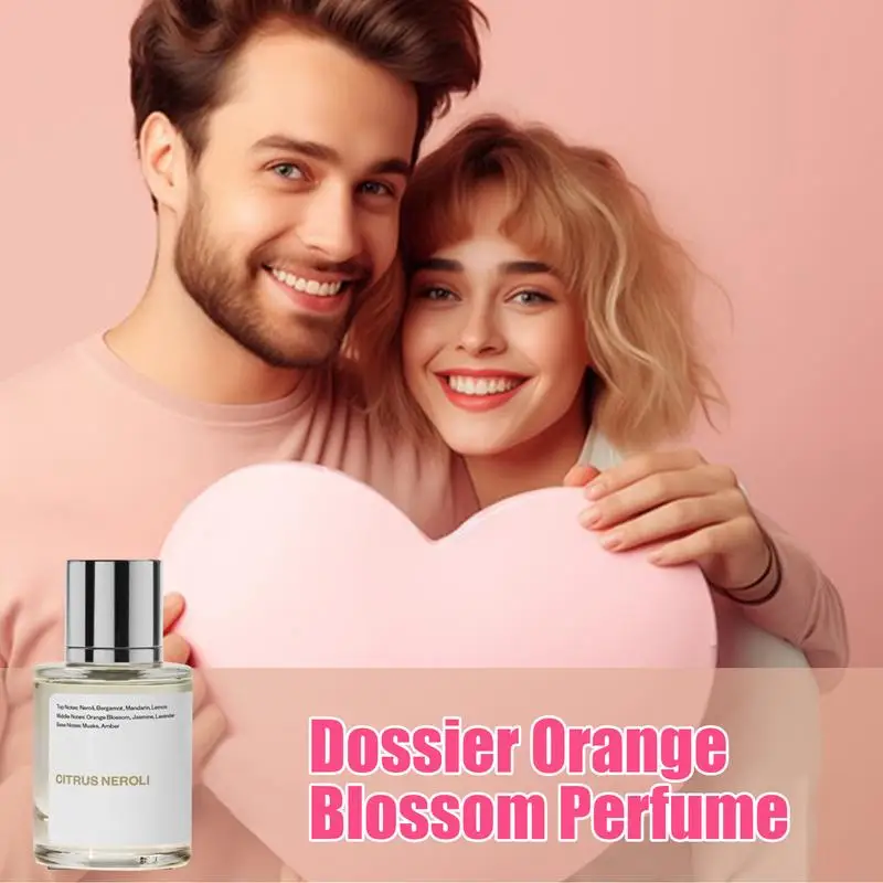 Orange Blossom Perfume Men Cologne Spray Natural Orange Floral Fragrance Perfume Misting Spray for Women Men 50ml