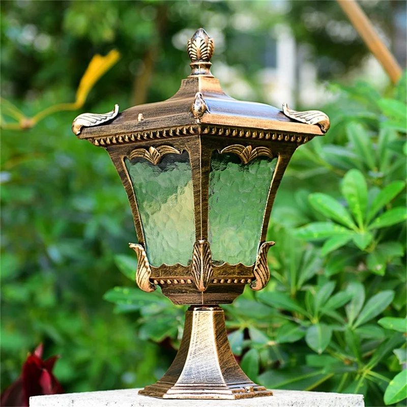 SOFITY Classical Wall Outdoor Light LED Waterproof Pillar Post Lamp Fixture for Home Patio Porch Balcony