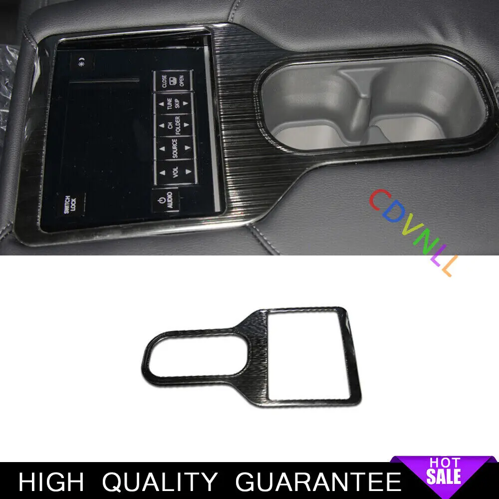 Rear Drinking Glass Panel Cover Trim For Honda CRV CR-V 2017-2021 Black Titanium