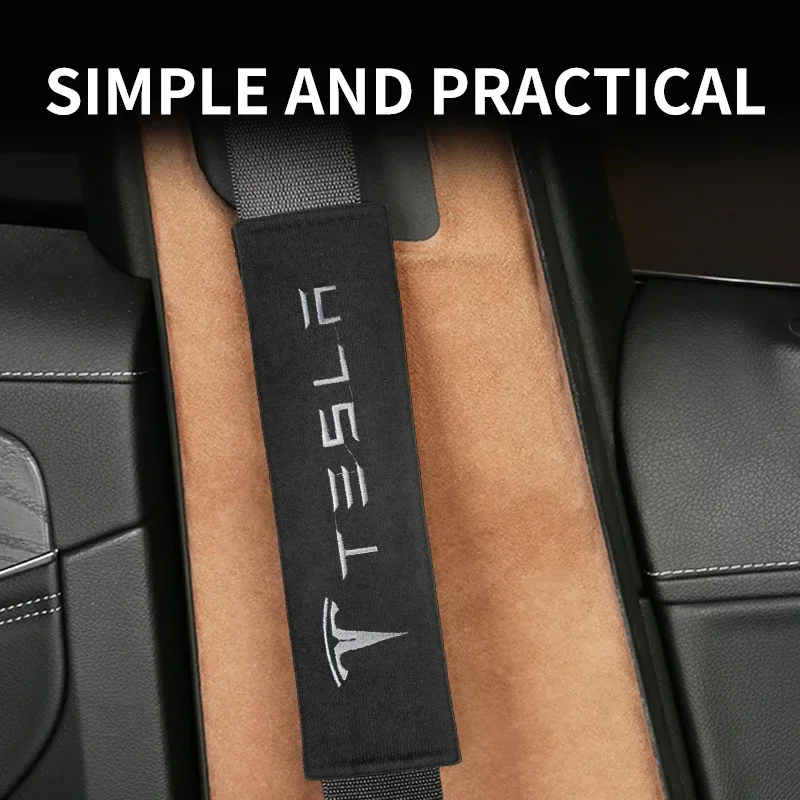 Car Seat Belt Accessories Auto Interior Styling For Tesla Model 3 2021 S X Y Style Roadster Invader Coil Mod WYE K80 TM3 TMX