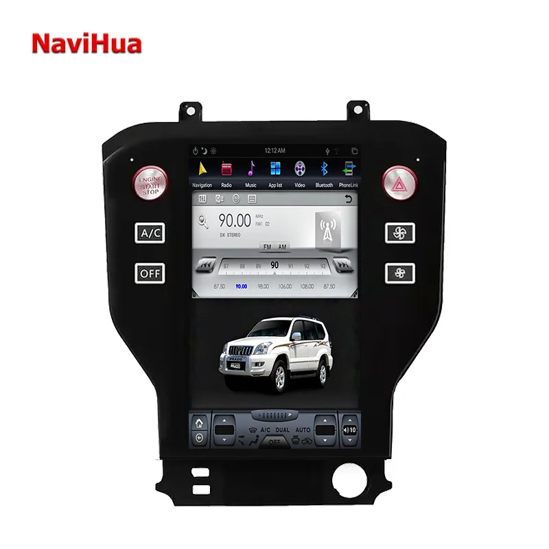 NAVIHUA Touch Screen Car Radio Android For Ford Mustang GPS Navigation Multimedia Head Unit Monitor Auto Electronics MP5 Player