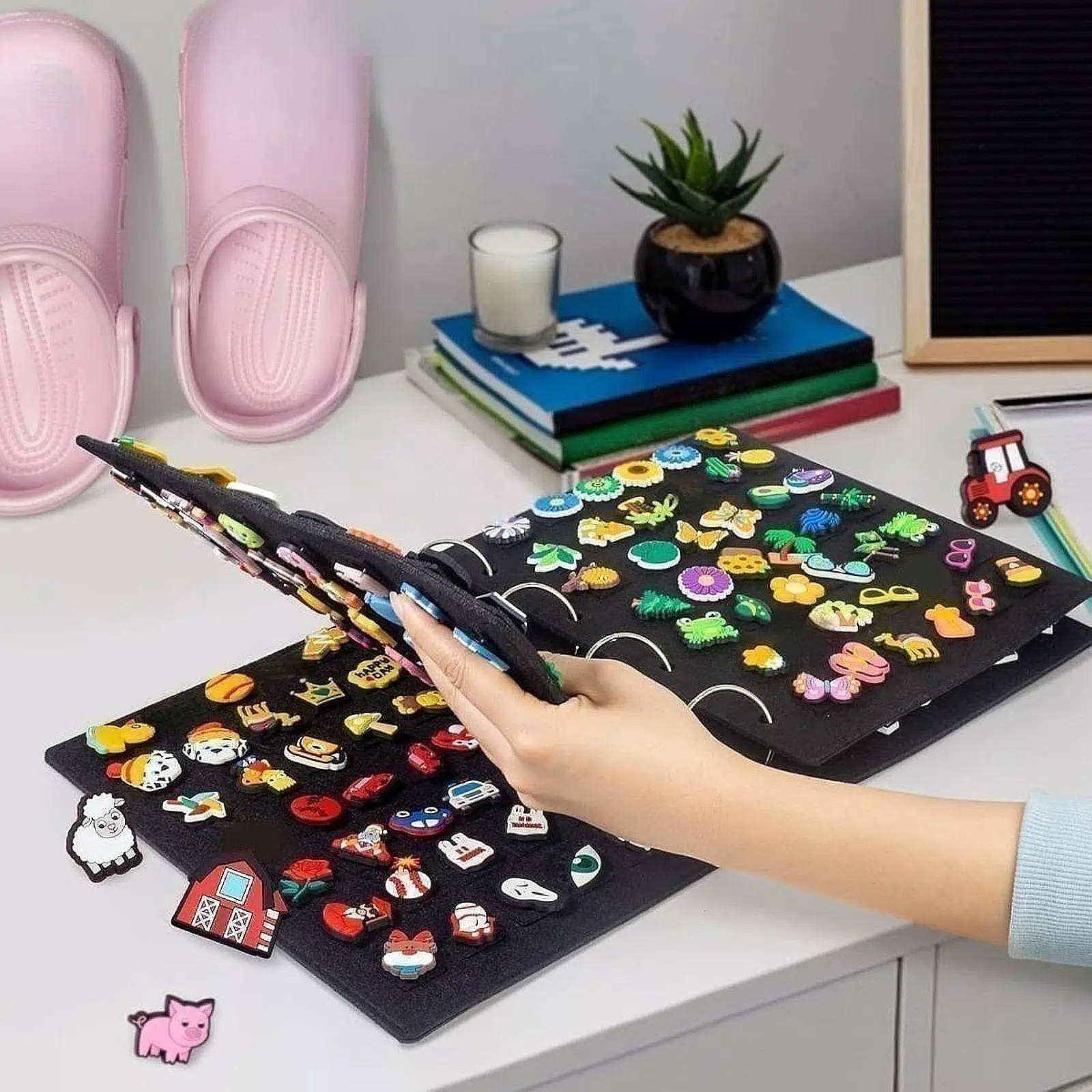 

Подвески для обуви, держатель для хранения значков, шпильки для ушей, украшение для обуви с