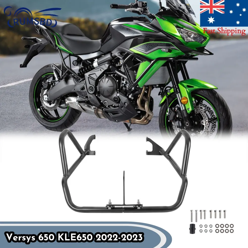 

Motorcycle Highway Engine Guard Bumper Frame Crash Bar Falling Protector For Kawasaki Versys 650 KLE650 2022 2023 Accessories