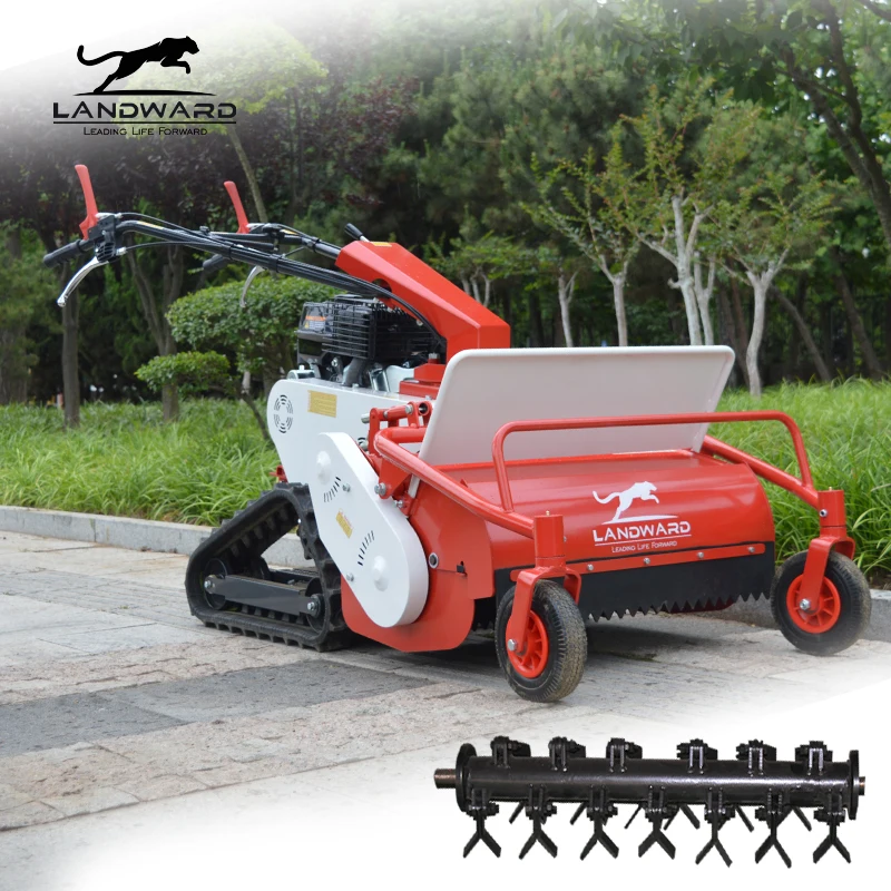 Multifunction Automatic Wheeled Grass Smart Cutting Machine Mini Crawler Remote Walk-behind agriculture Lawn Mower Customized