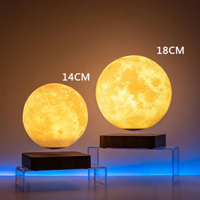 Magnetic Levitation Moon Lamp Romantic Light Floating 3D Printing Moon Lamp Home Magnetic Levitation Ornament