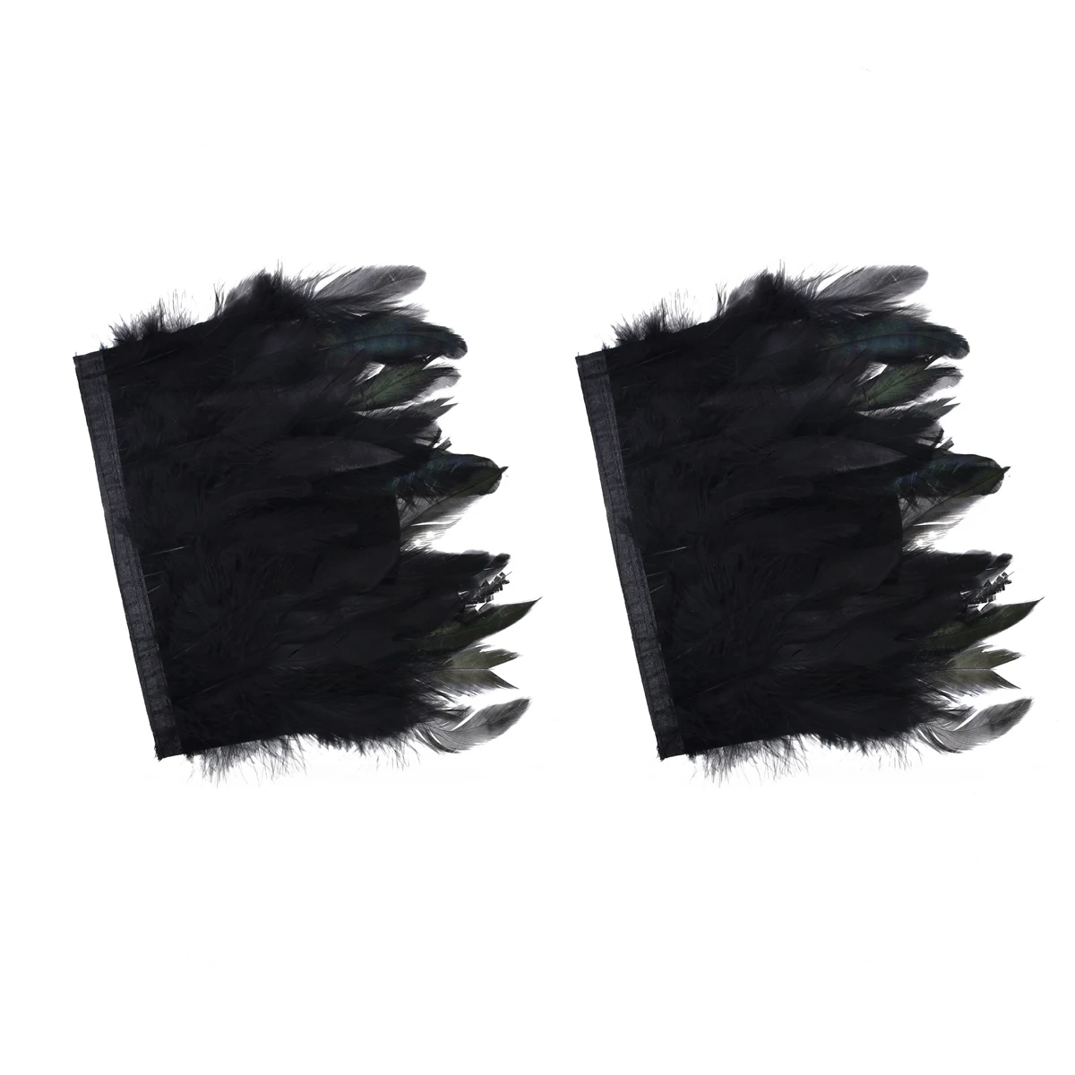 1 Pair Feather Epaulet Shrug Shoulder Armor Body Jewelry Halloween Party Cosplay Costume Accessories Trendy Gothic Feather Cape