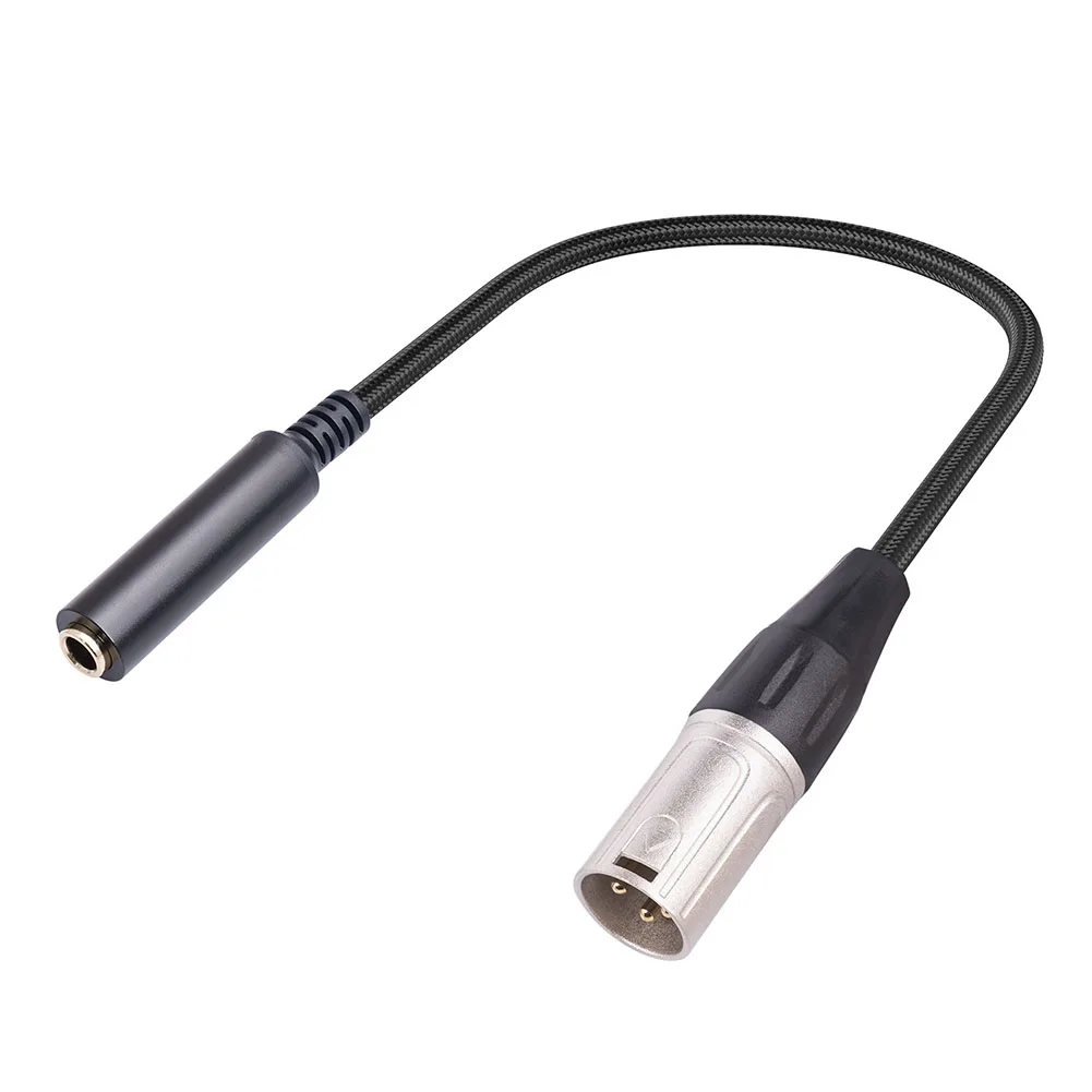 Reliable XLR Male to 1/4 Female Audio Cable Professional Grade Adapter Cord for Music Studio and Live Performances