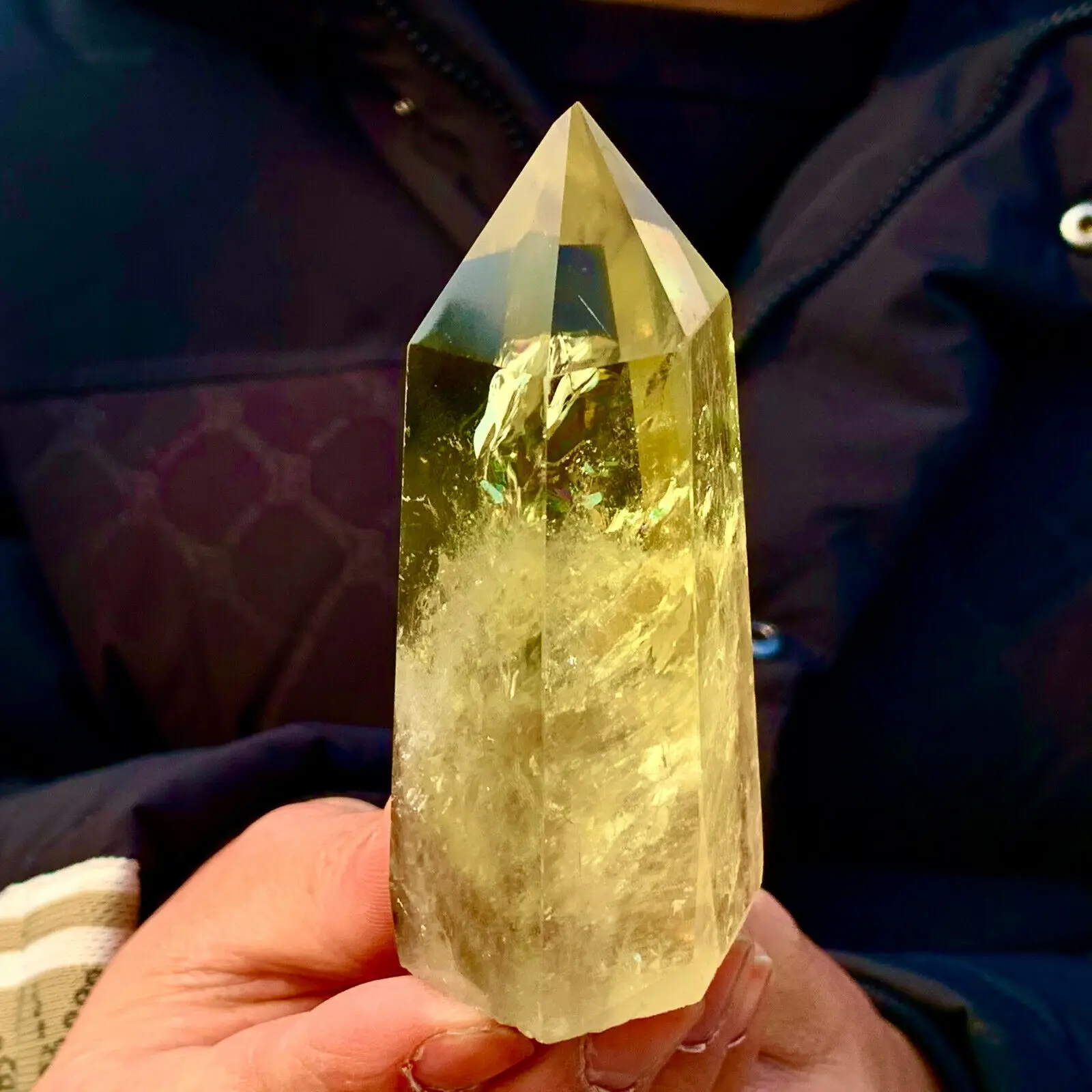 Natural Citrine Smoky Crystal Obelisk Topaz Quartz Pillars Healing Point