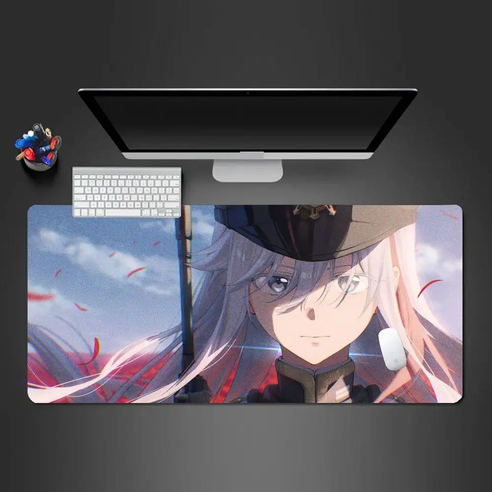 Vladilena Milize Anime Eight Six Mousepad Non-slip Suitable For Office Computers Laptops E-sports Game Desk Mats XXL Keyboard