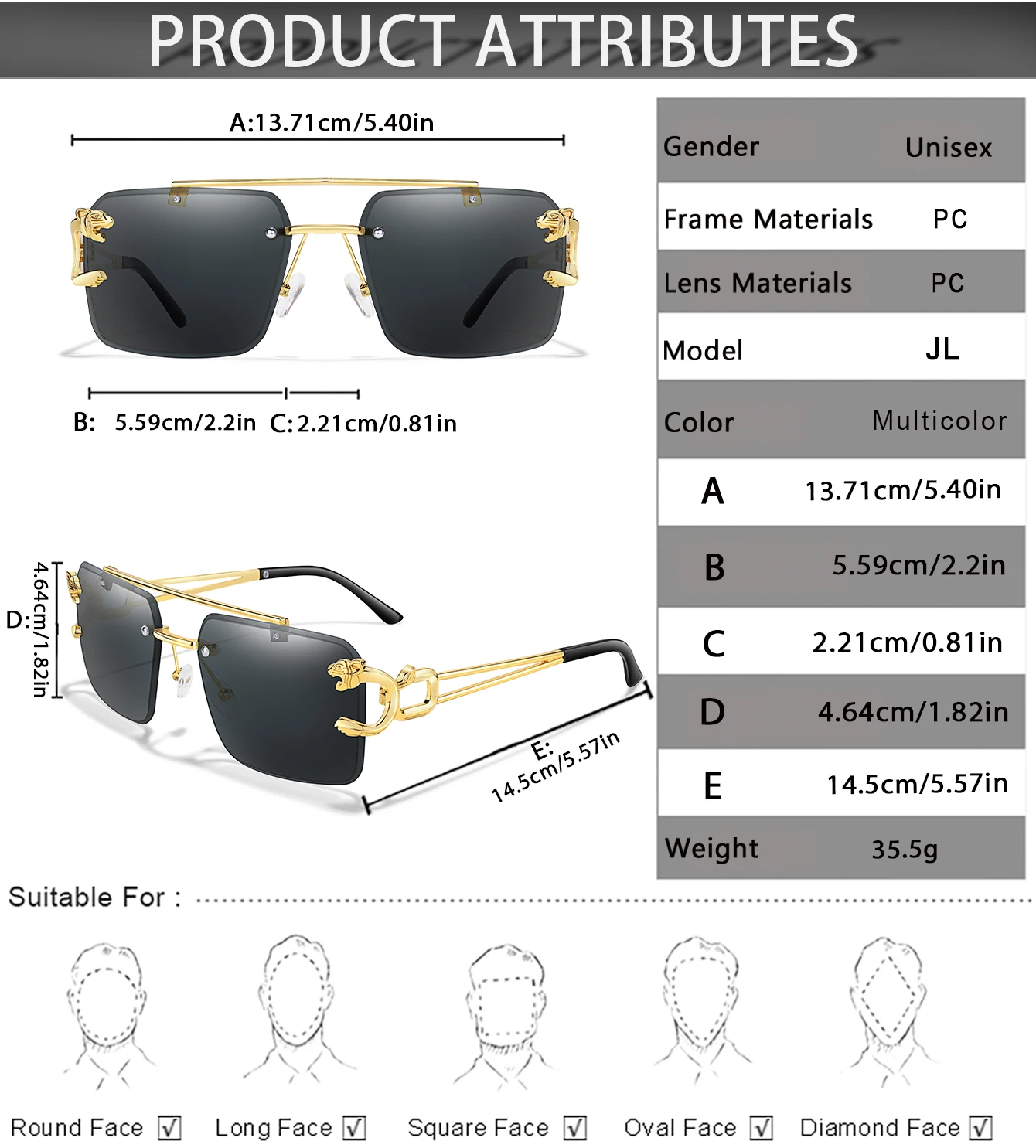 3 PAARE Sonnenbrille Leopardenmuster Metallbügel Männer Frauen Sport Fahrrad MTB Fahrrad Outdoor Wandern Laufen Winddichte Schutzbrille UV400 – Detail 1