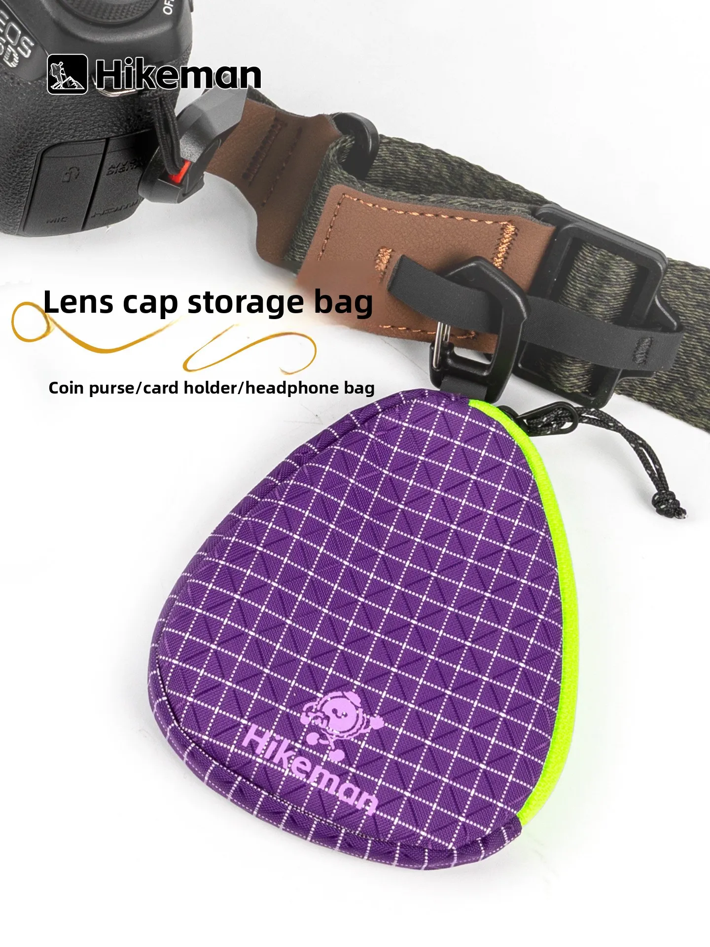 Camera Lens Cap Storage Case with UV Filters, Shockproof Protection for Memory Cards, Data Cables, Outdoor Travel Gear