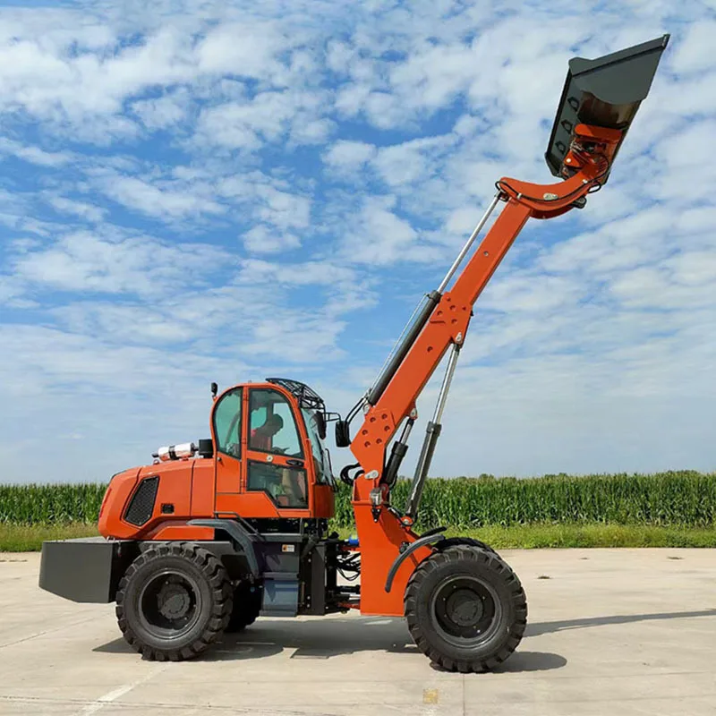 New Loader Retractable Arm Cheap Loaders Quick Changer Forklift Attachment Mini Wheel Loader With Attachments