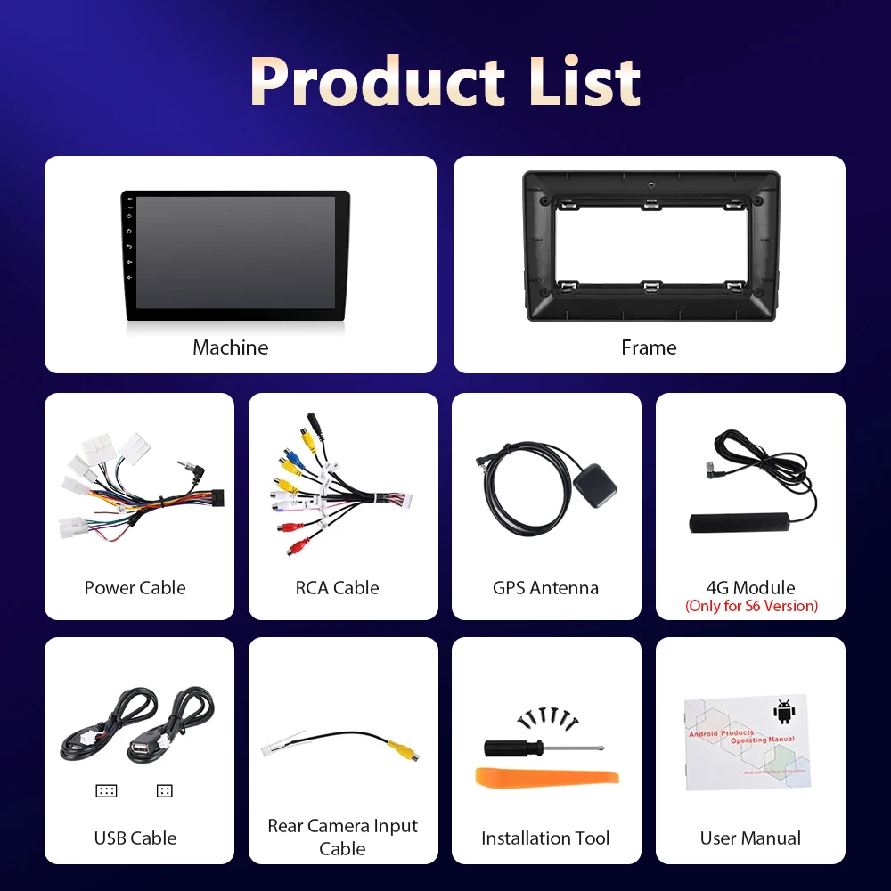 Camecho 6 + 128G اللاسلكية CarPlay أندرويد السيارات راديو السيارة لتويوتا أوريس 2013 2014 2015 نظام تحديد المواقع ستيريو 4G واي فاي مشغل وسائط متعددة #6