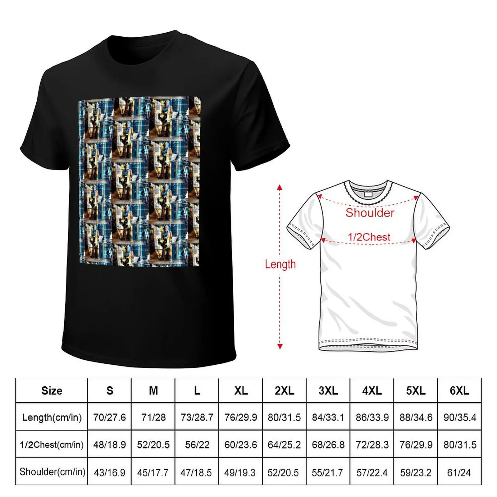 Dreamed I saw Theodor Adorno last night (pattern) T-Shirt Trendy Casual Short Sleeve Shirt