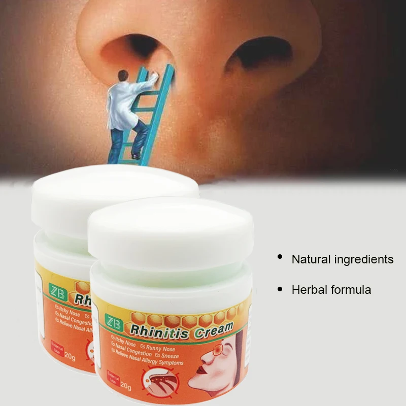 Natural Ingredients Nose Ointment Is An Effective To Relieve Headaches Rhinitis And Sinusitis Nose Cream For Health Care