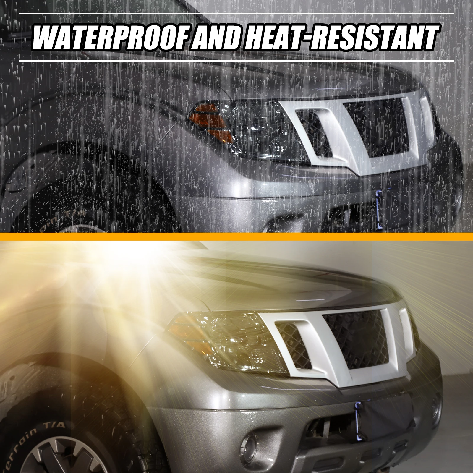 

TPU black For Nissan Frontier 2009-2017 car headlight film decorative sticker car exterior protection accessories