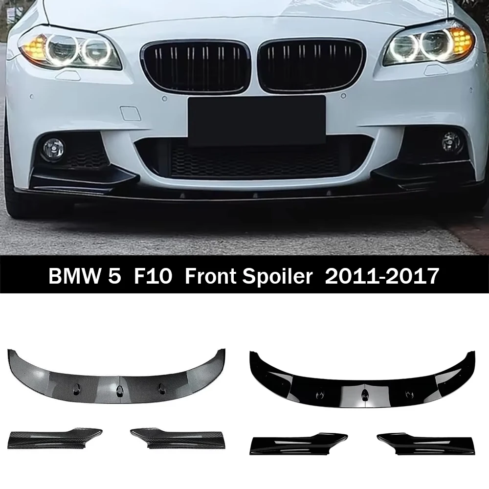 

Car Front Bumper Lip Diffuser Spoiler Kit For BMW 5 Series F10 F11 M Sport 2011-2017 Front Splitter Spoiler Lip Guard Body Kits