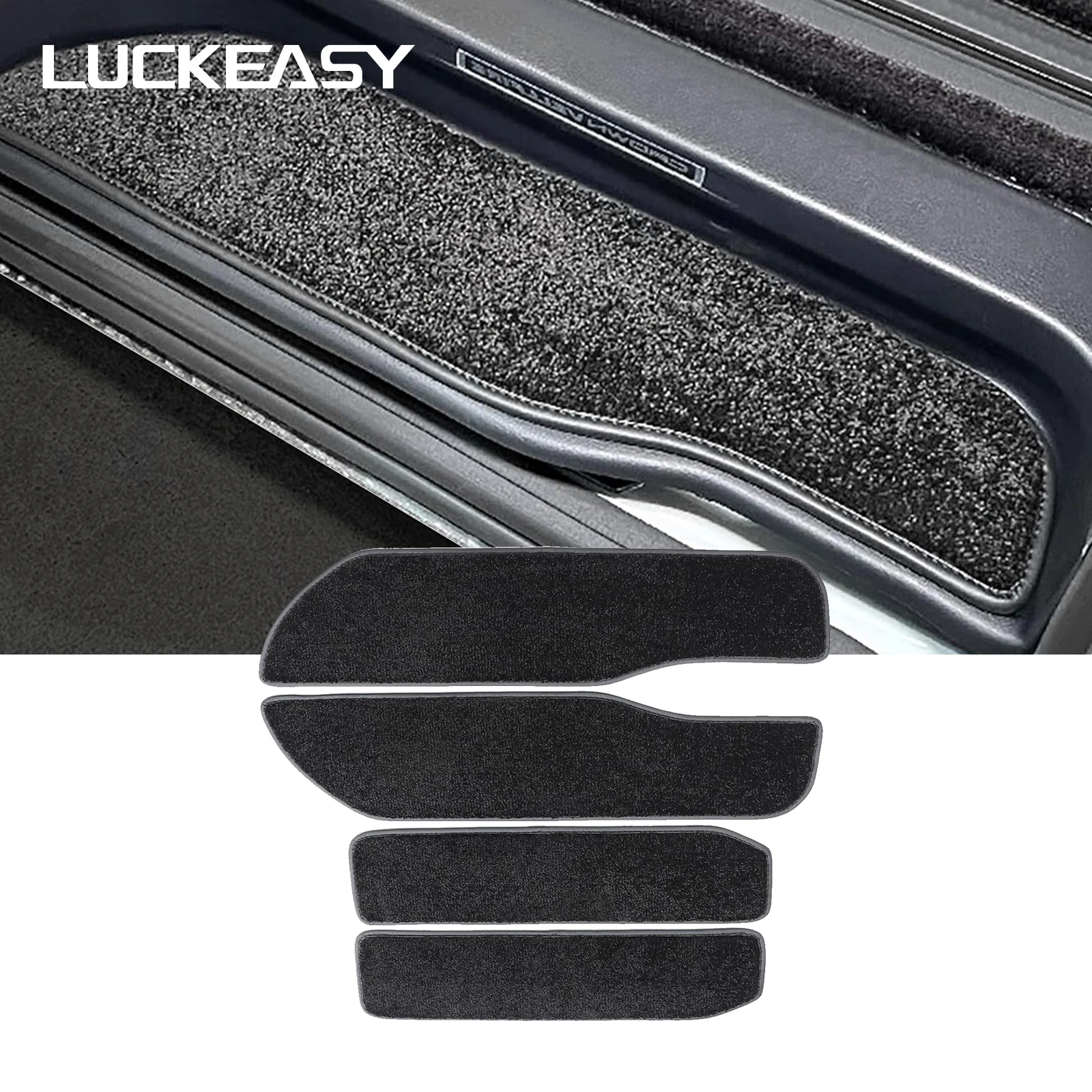 for Toyota ALPHARD Vellfire 30 Series Non-Slip Front Rear Door Pedal Carpets Protective Floor Mats Car Interior Accessories
