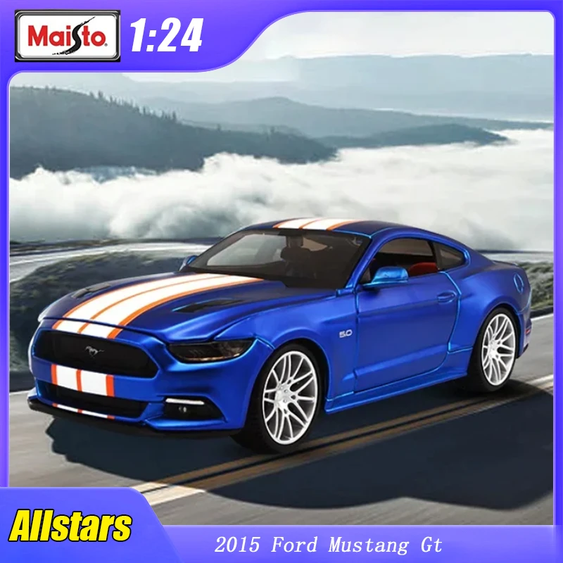 

1:24 Allstars 2015 Ford Mustang Gt автомобиль Maisto литый под давлением модель из сплава Роскошные игрушечные автомобили коллекционные украшения подарок для детей