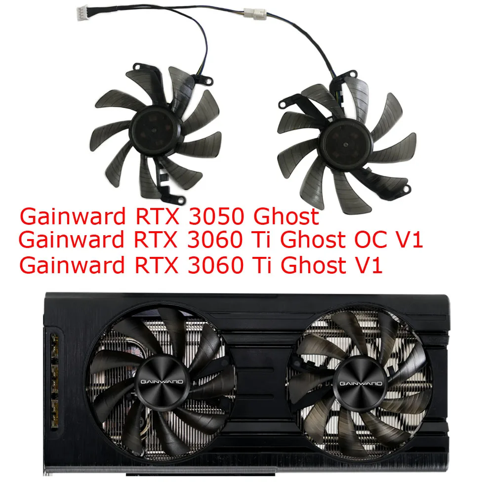 2 adet/takım T129215SU,Grafik kart hayranı,For Gainward RTX3050 Ghost,For Gainward RTX 3060 Ti Ghost OC V1,For Gainward RTX 2060 Super,FY09015M12LPA