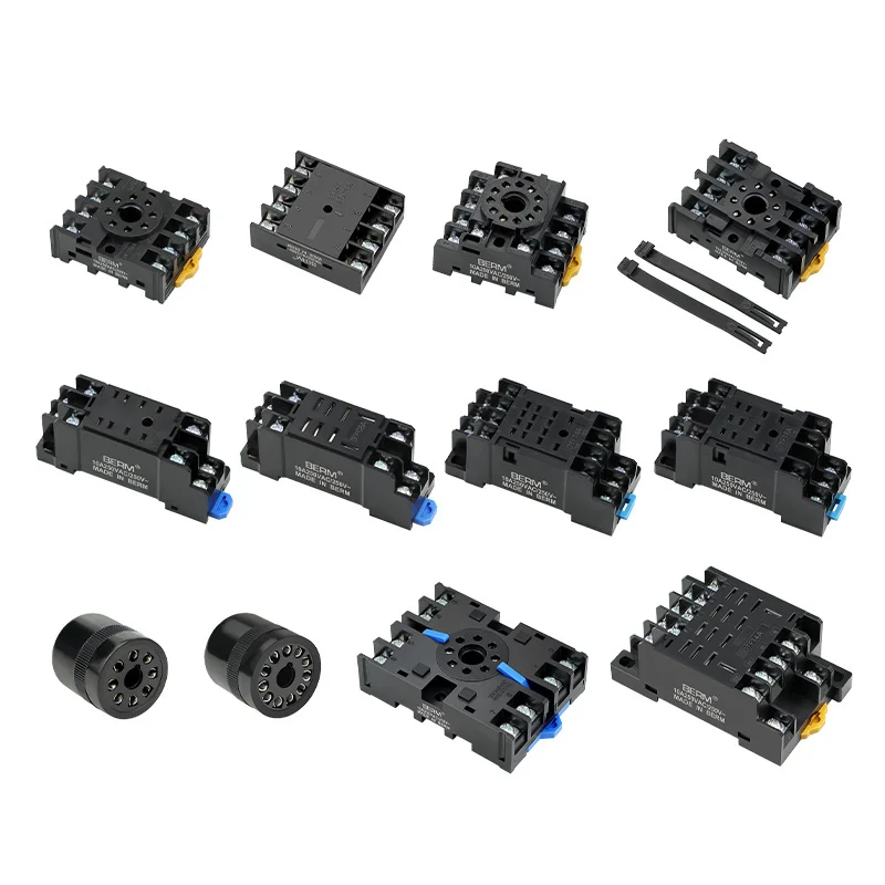 High Quality PYF08A PTF08A 8-hole Relay Base Small Intermediate Relay Socket 8-pin 11 Pin 14 Pin