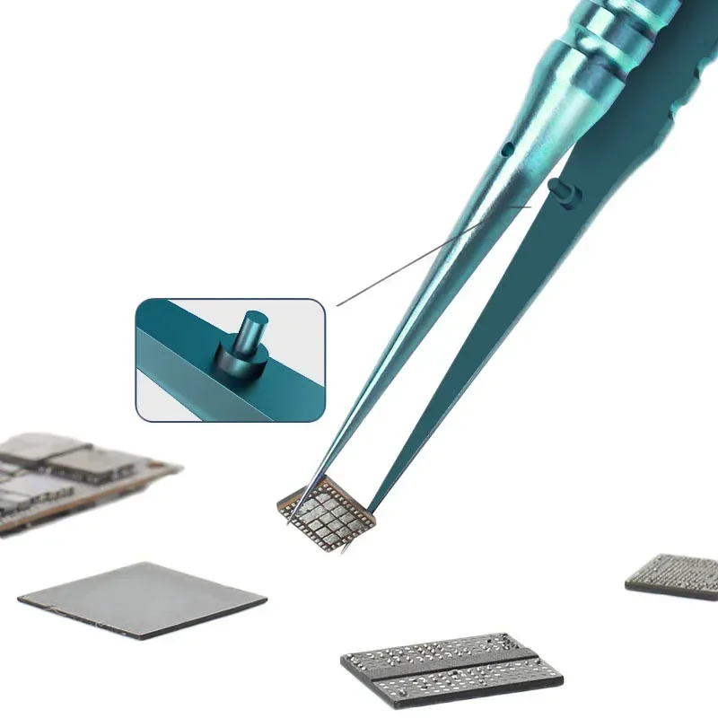 Titanium Alloy Ultra-precision Fingerprint Tweezer Professional Maintenance Tool Phone Microscope CPU Chip Tweezers Repair Tools