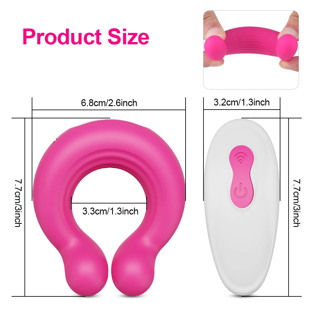 Remote Control Cock Ring Vibrating for Male Ejaculation Delay Men Penis Ring Clitoris Stimulator Vibrator Sex Toy for Couples