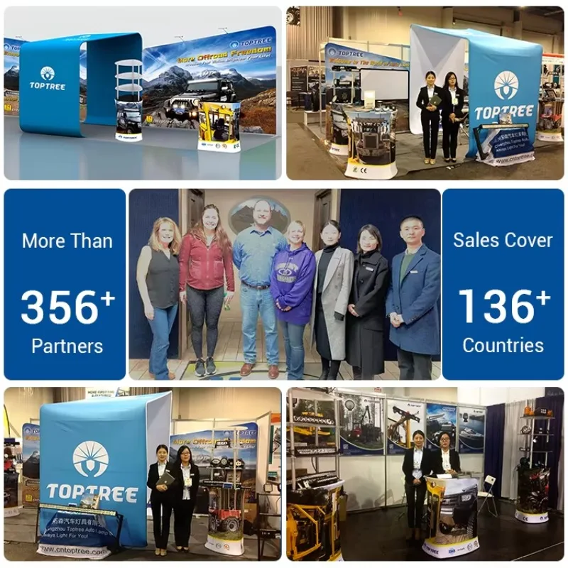 Luz de segurança para armazém no local de trabalho Toptree 9 polegadas 7 polegadas LED guindaste e luzes de segurança para caminhão elevador