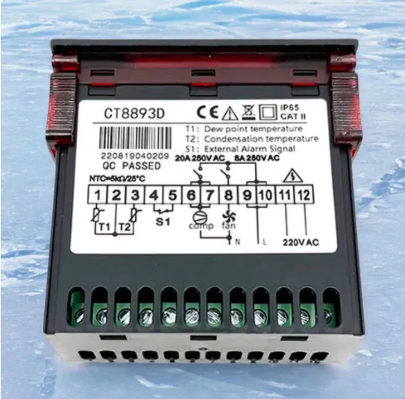 CT8893D Freeze Dryer Controller Refrigerated Dryer Temperature Controller Compressor/Fan Control