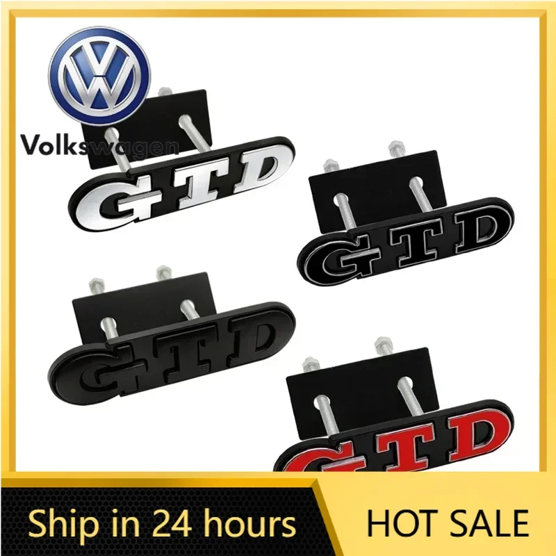 Металлическая эмблема-значок 3D GTD на переднюю решетку для VW Volkswagen Jetta MK5 Golf, наклейка для Polo Golf 5 6 7 CC Passat Jetta MK4 MK5 MK6