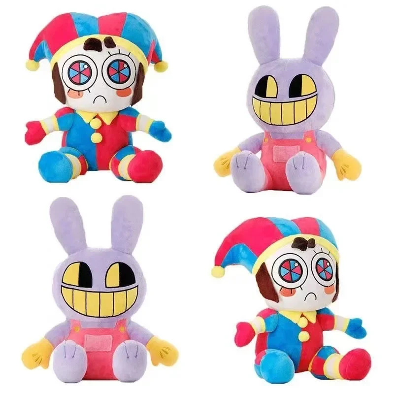 The Amazing Digital Circus Plush Pomni and Jax Plushie Doll Toys Cute Stuffed Animal Birthday for Kids Children Christmas