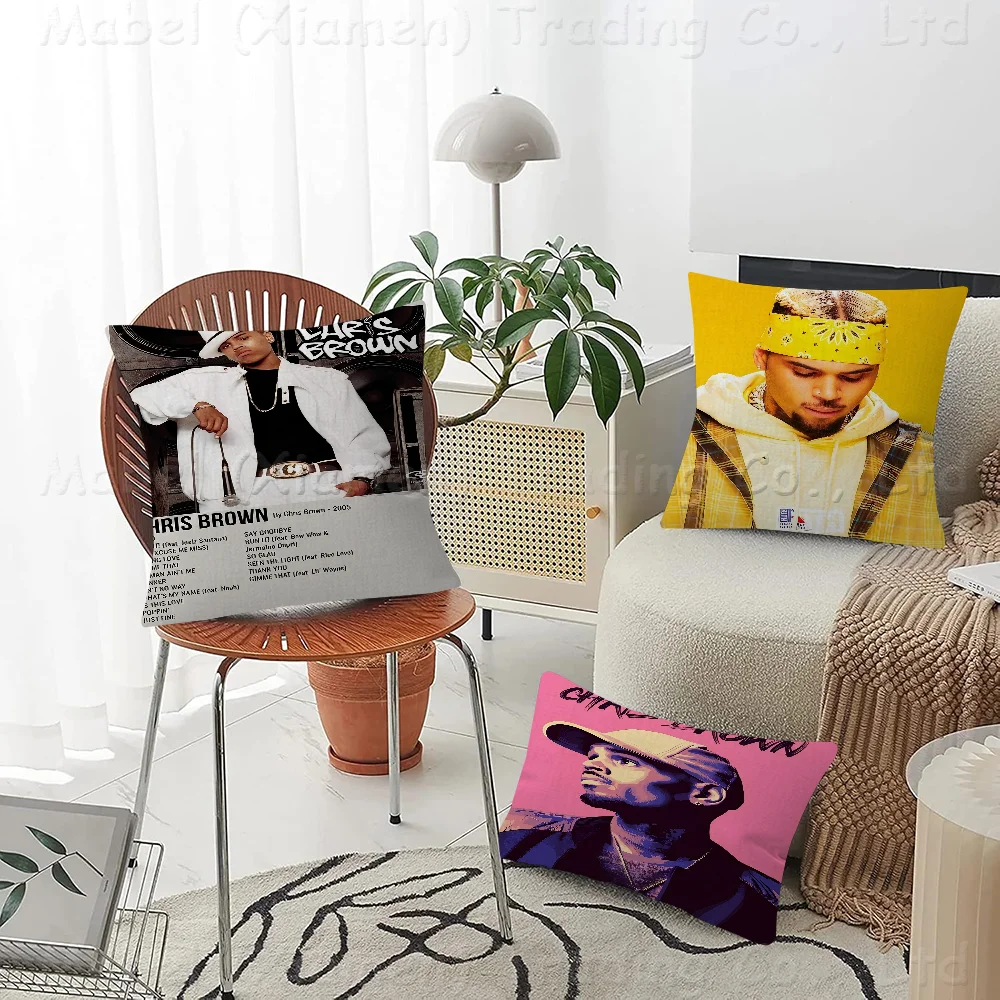 

Chris Brown Classic Movie Pillow Gift Home Office Decoration Bedroom Sofa Car Cushion Cover Case 45x45