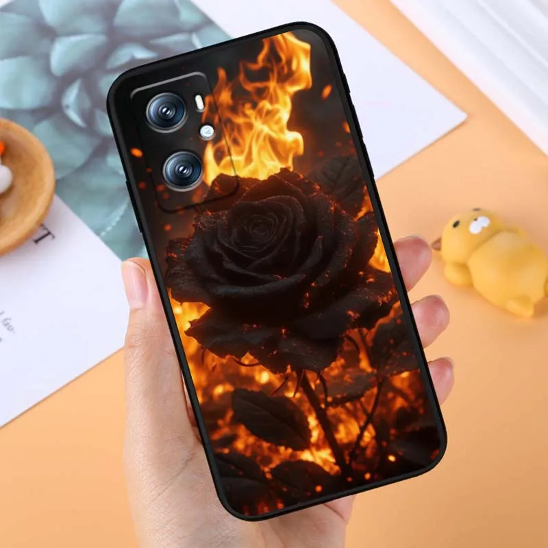 الفن فراشة زهرة الورد ل Xiaomi Redmi 12 13C 12C 13 10C 9T A2 9A 9C 7A نوت 10S 8T 10 9 8 Pro 4G 5G حافظة هاتف سوداء #5