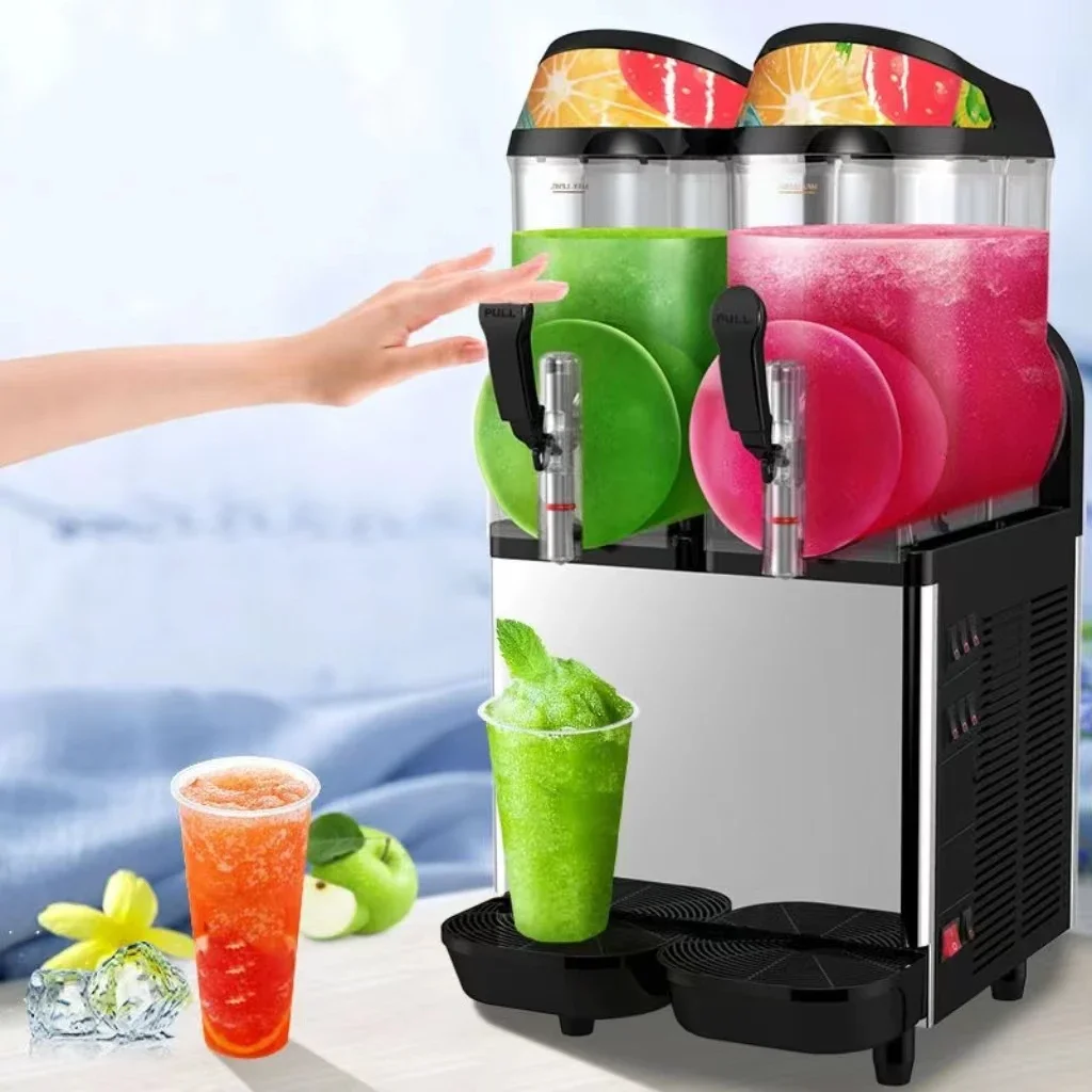 Wholesale 2/3/4 tank  ice slush Slushie tea puppies machine commercial compressor Snow Melting Machine china