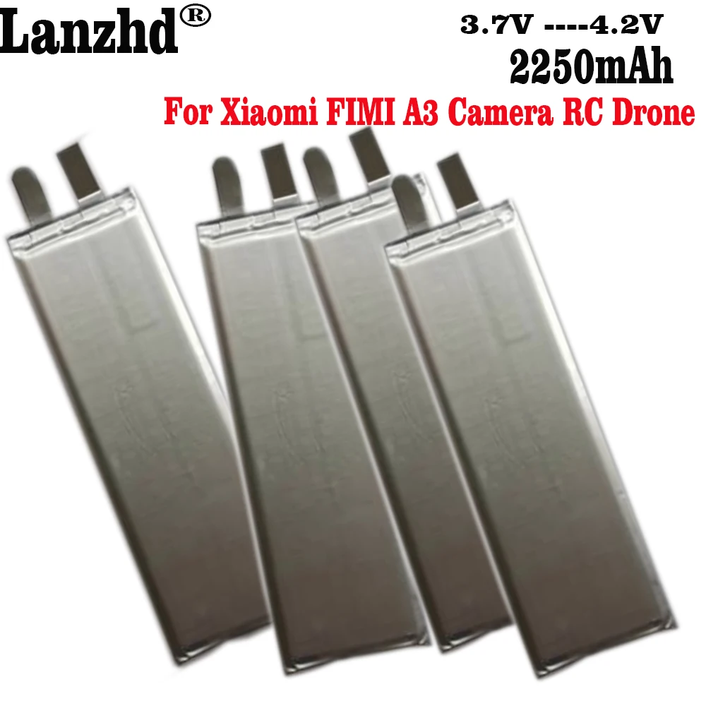 1-12pcs New 3.7V Max 4.2V 2250mAh Li-Polymer DIY 3S 11.1V DC01A3 Flight Battery Cell For Xiaomi FIMI A3 Camera RC Drone 5534106