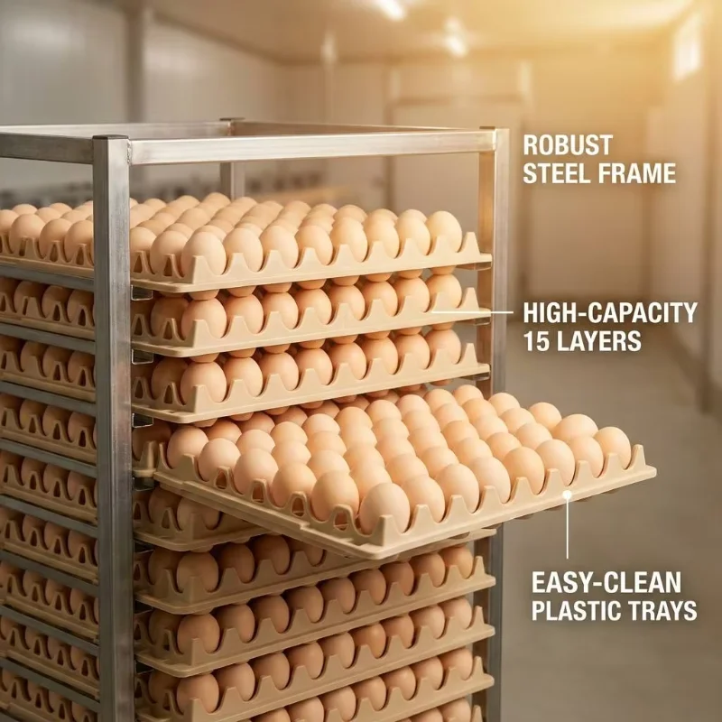 High Hatchability Tunnel Egg Incubator BHXA-90720 Commercial Poultry Hatcher Machine with Trolleys Big Herdsman