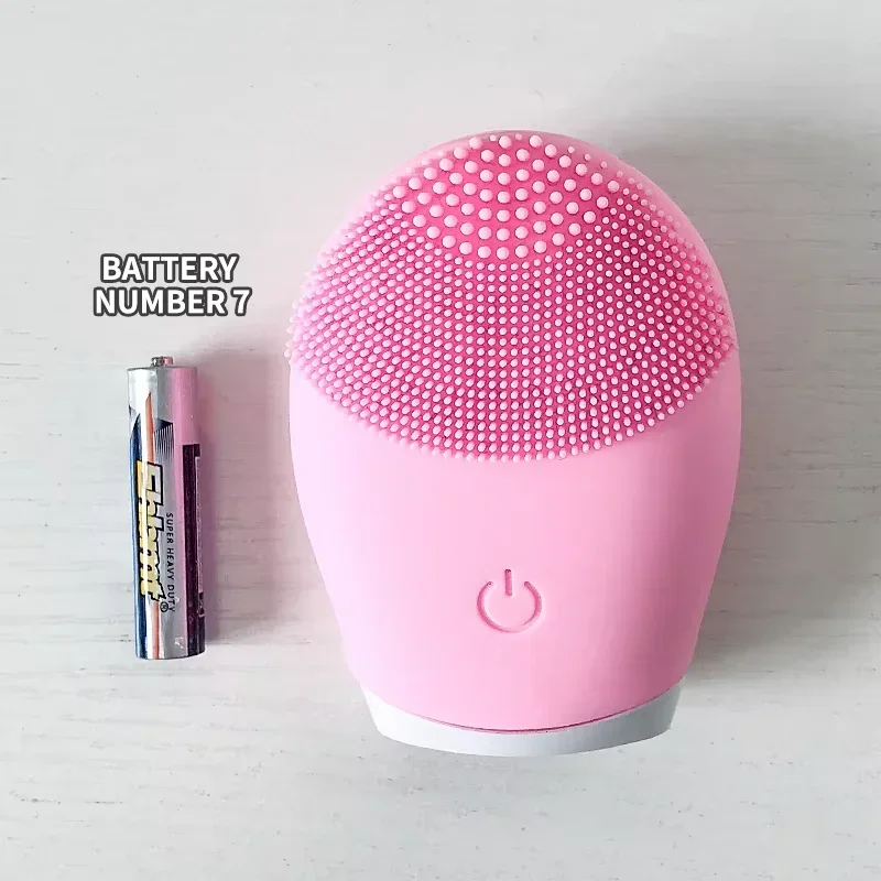 Nettoyant électrique pour le visage, massage vibrant, brosse de nettoyage en silicone pour un nettoyage en profondeur et une exfolie