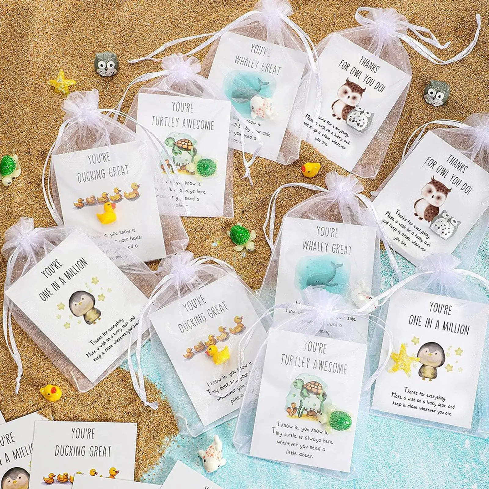 Employee Appreciation Present Employee Thank You Present 5 Pieces Inspirational Positive Decorations Animal-Themed Designs For