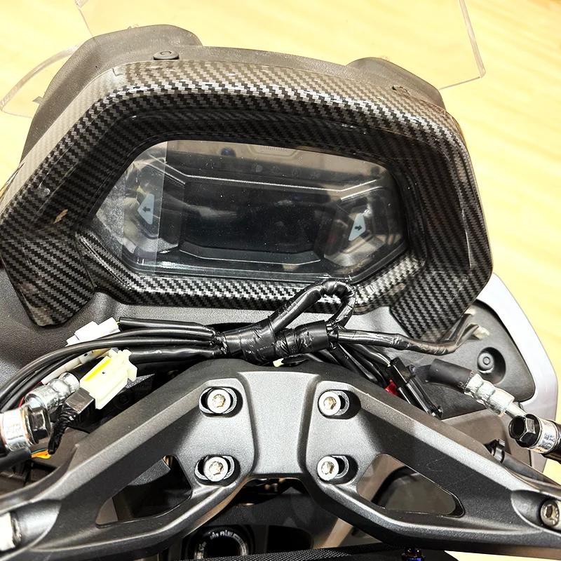 MOYI для Yamaha NMAX 155 2025 nmax 155 2025 приборная панель крышка рамы отделка углеродного волокна узор аксессуары для мотоциклов