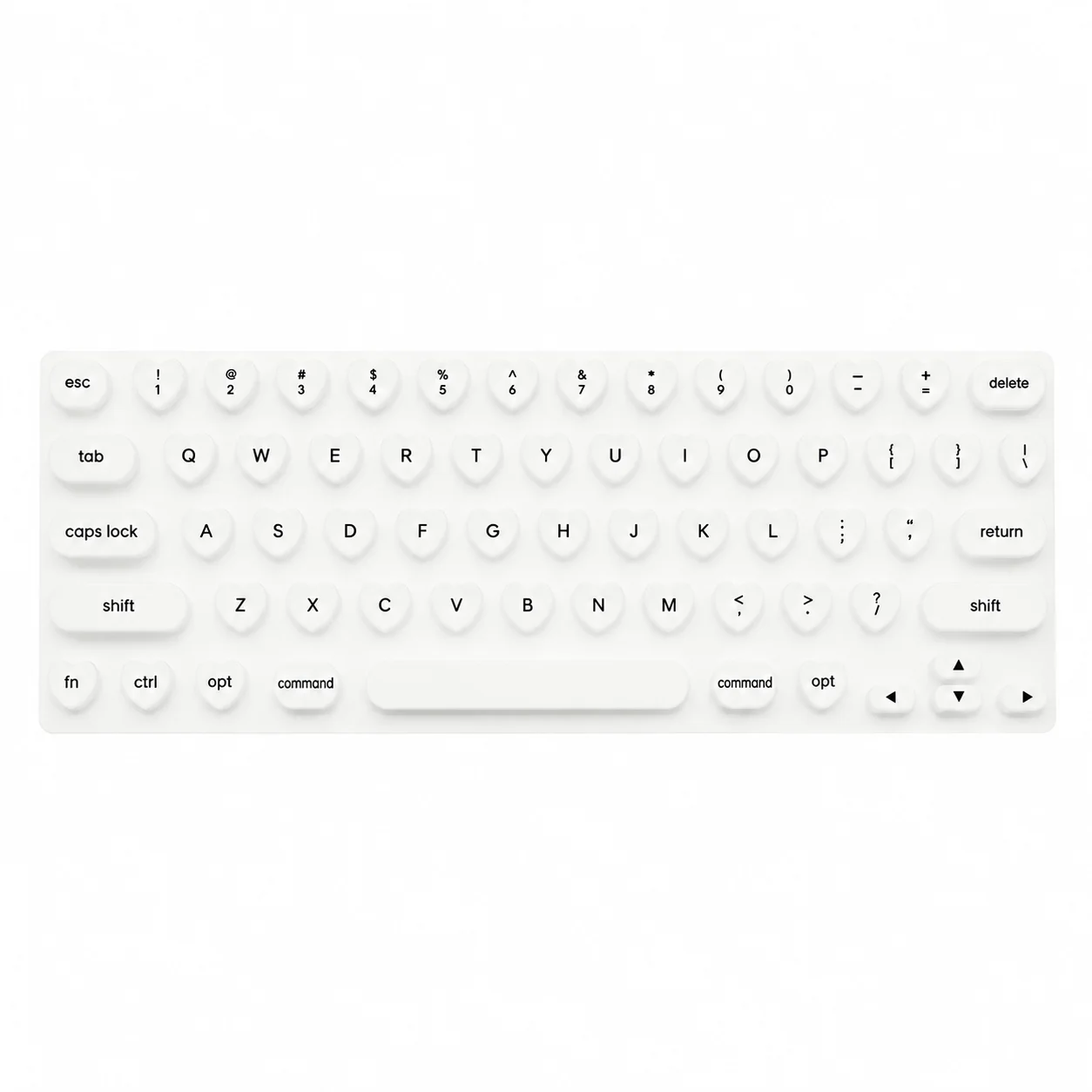 Silicone Keyboard Cover for Protecting Manicure During Typing with Noise Reduction and Dust Protection for Long Nails