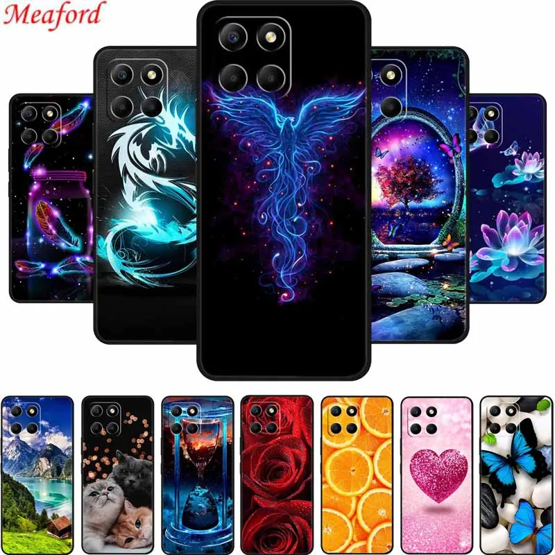 For Honor X8b Phone Case HonorX8b Phone Cover Black Soft Silicone Back Cover Case For Honor X8b Case X 8 b 6.7