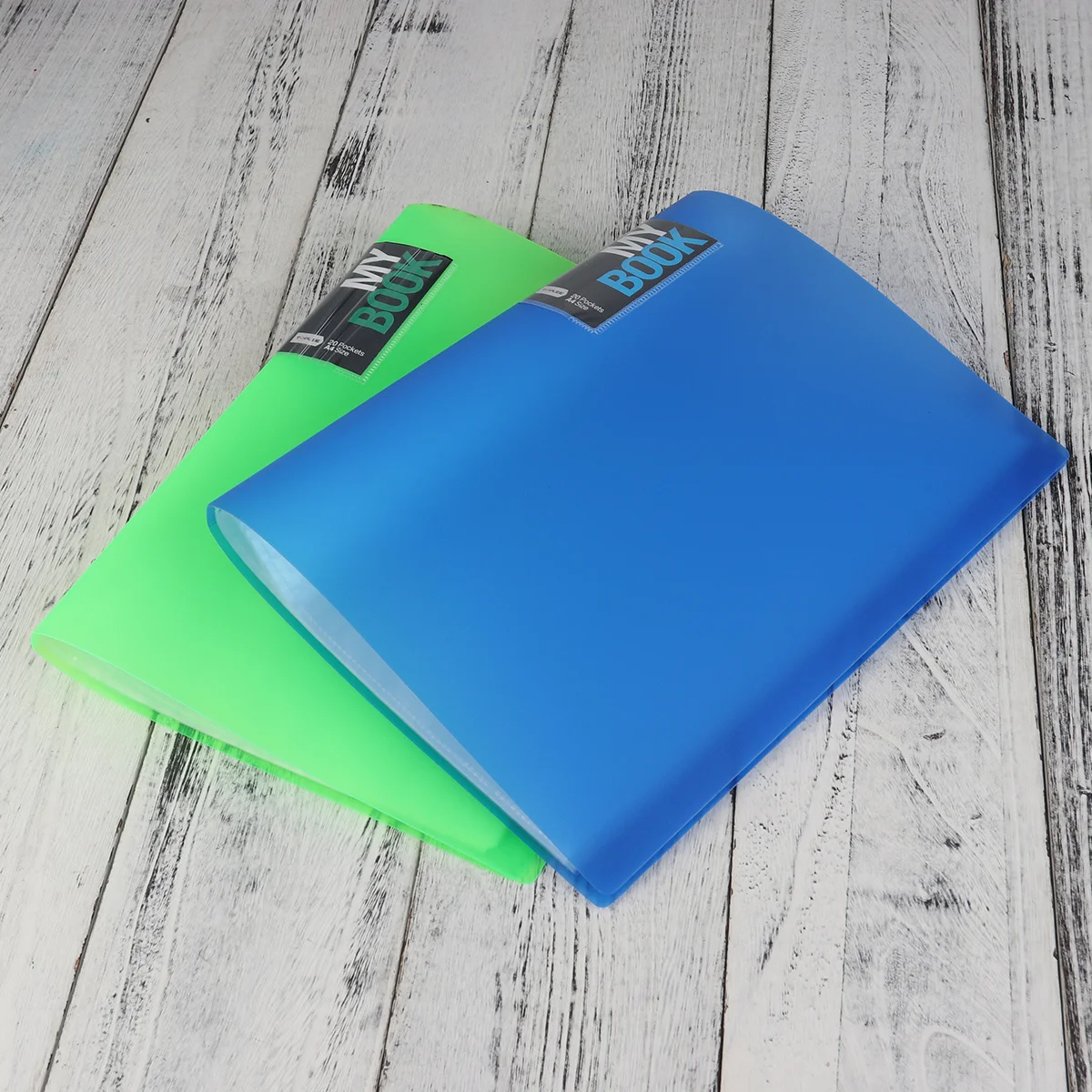 

20 Pages A4 Folder Plastic Document Organizer for School Office Work Projects Presentations Archiving Storage Information