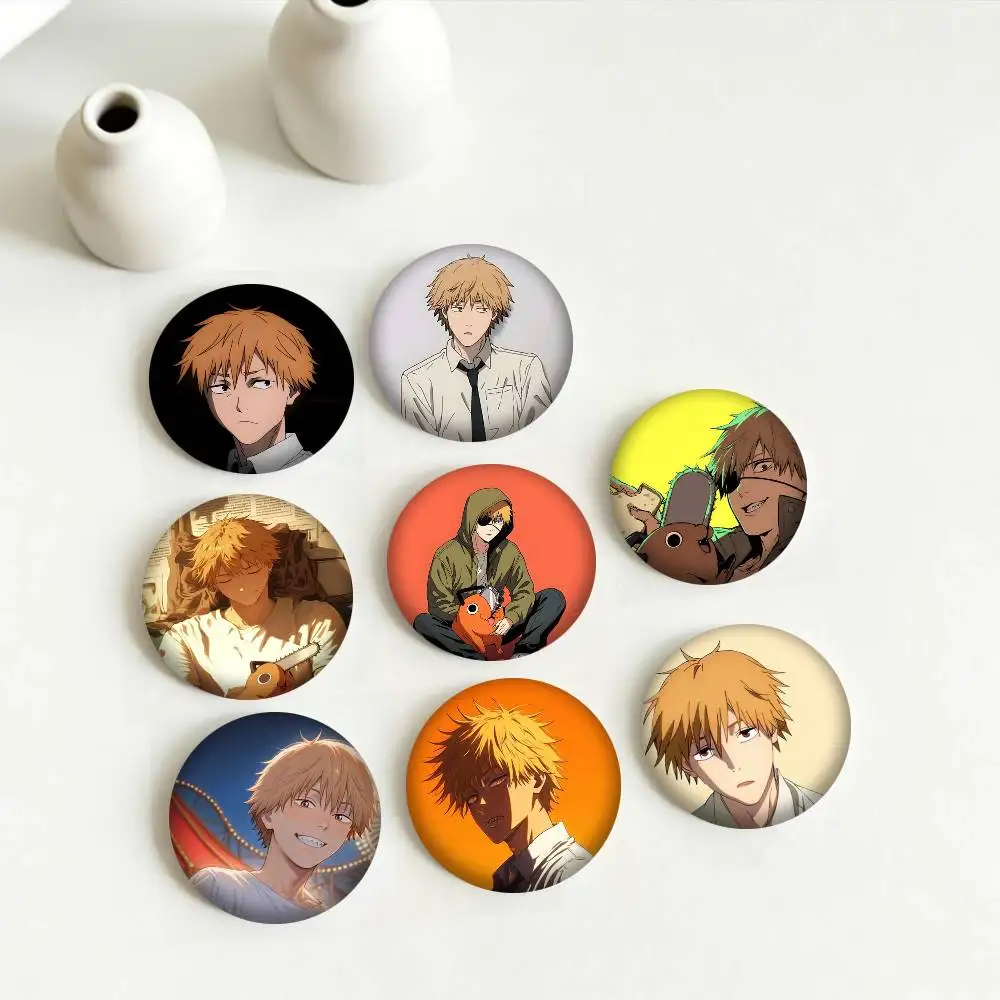 DenjiES 25mm 32mm 44mm 58mm 75mm Brooches Badges Pins for Accessories Gift