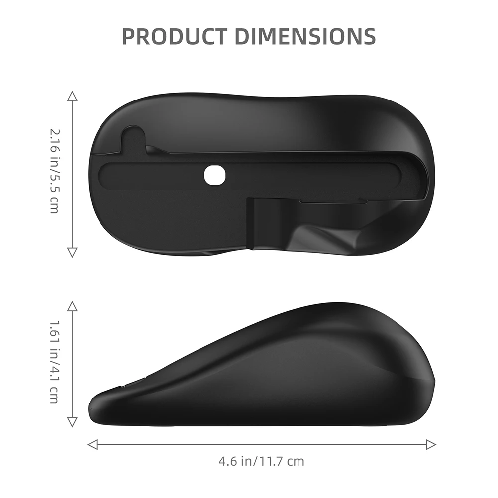 2PCS Gaming Controller Mouse Ergonomic Mini Portable Mice Handle Stand Holder Case for Switch 2 Joy-Con Controller Accessories
